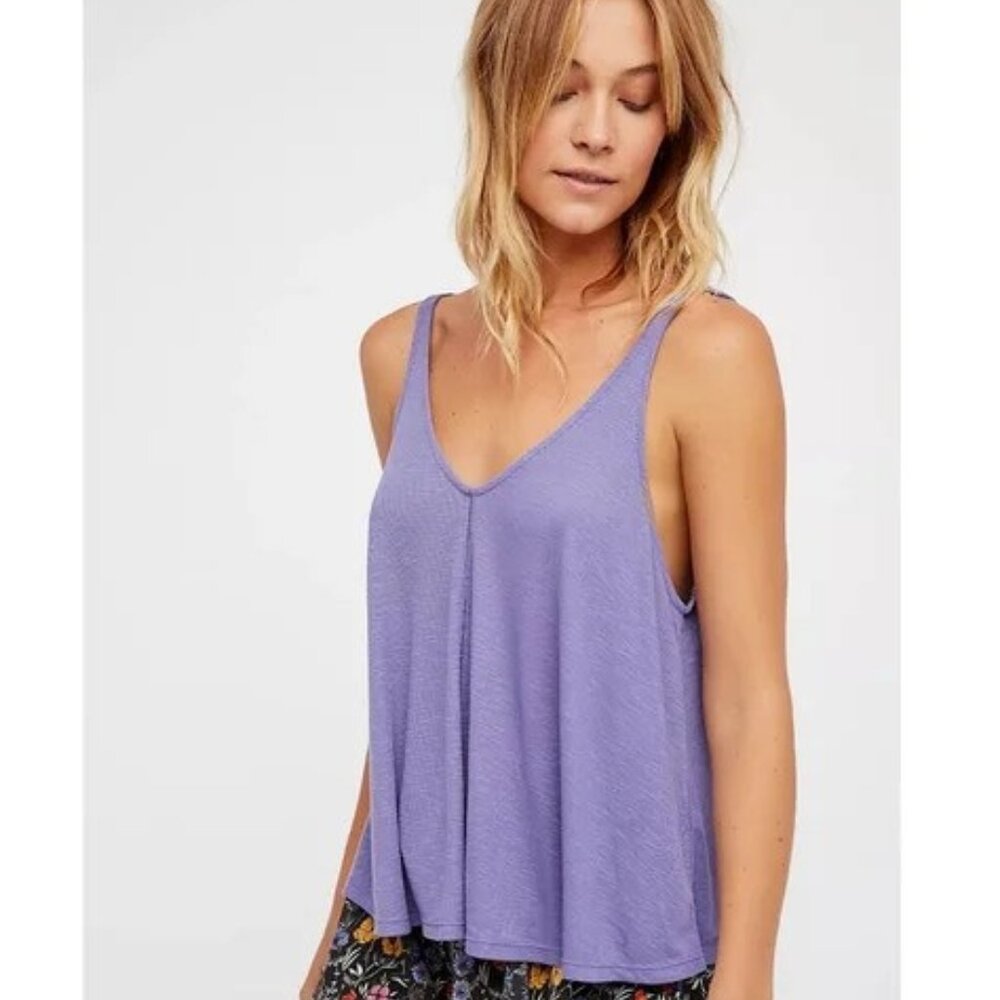 Free People Dani Swing Tank in Dusty Iris